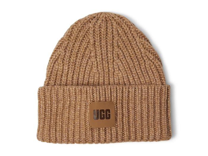 UGG Chunky Rib Beanie with UGG Logo