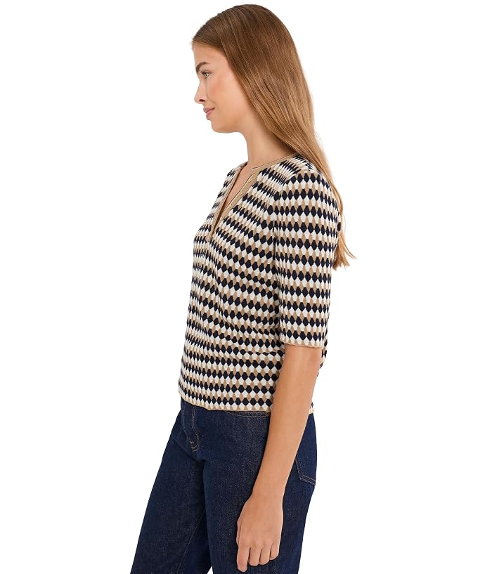 NIC+ZOE Petite Angled Jacquard Sweater - Image 3