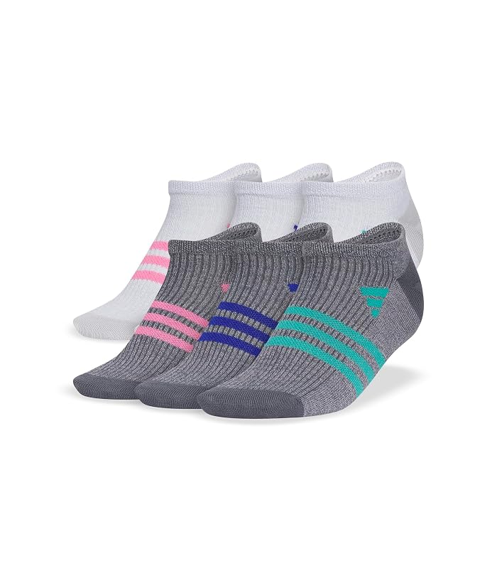 adidas Kids Superlite 3.0 6-Pack No Show Socks (Little Kid/Big Kid)