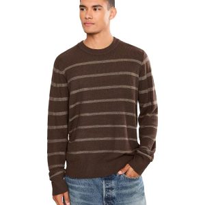 Liverpool Los Angeles Long Sleeve Crew Neck Stripe Sweater