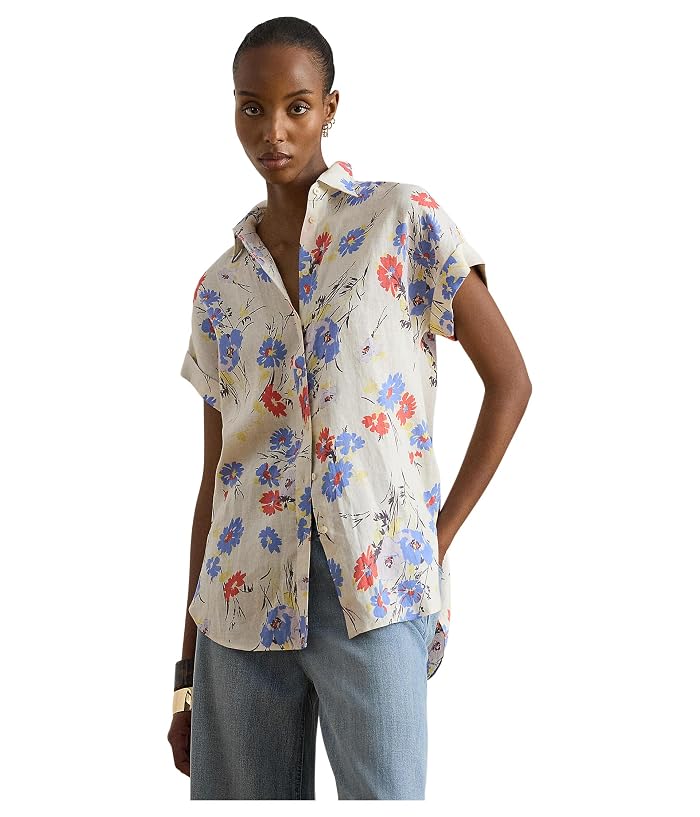 Lauren Ralph Lauren Relaxed Fit Floral Short-Sleeve Shirt