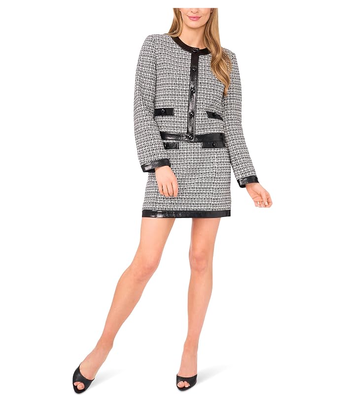 CeCe Tweed Front Pocket Mini Skirt - Image 4