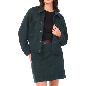 Vince Camuto Wide Sleeve Cropped Crew Neck Jacket