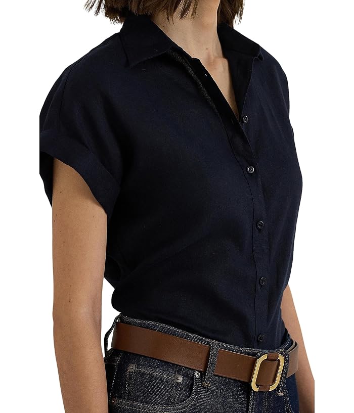 Lauren Ralph Lauren Petite Linen Short-Sleeve Shirt - Image 3