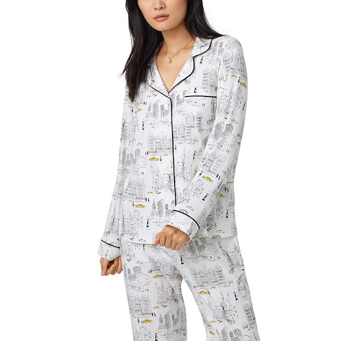 Bedhead PJs Organic Cotton Jersey Long Sleeve Classic PJ Set - Image 3