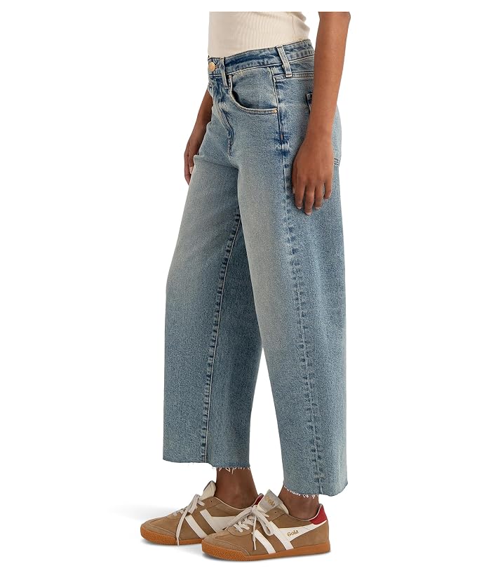 KUT from the Kloth Gwen High-Rise Wide Leg Slouchy Raw Hem 5 Pockets - Image 2