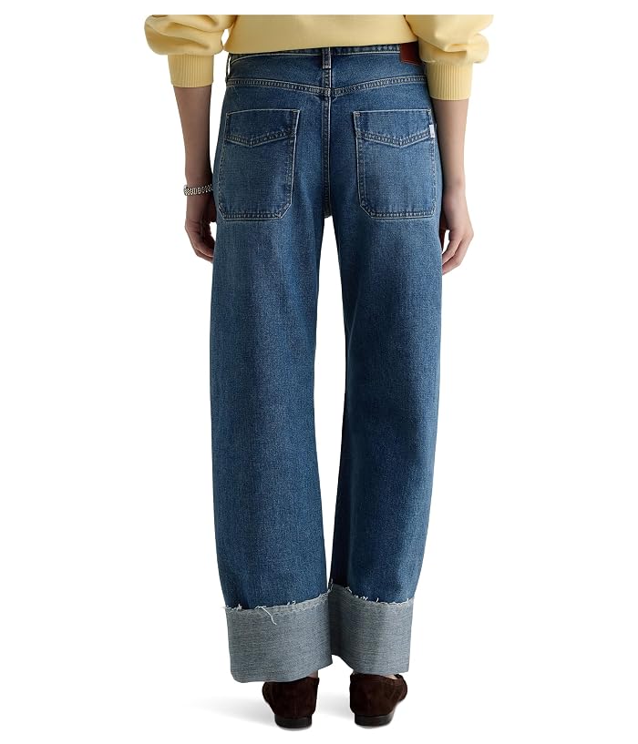 AG Jeans Mercer High-Rise Cuffed Barrel Jeans in 11 Years Enrich - Image 4