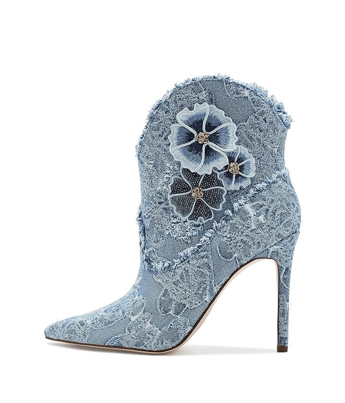 Jessica Simpson Plitee 3D Floral Denim Bootie - Image 3
