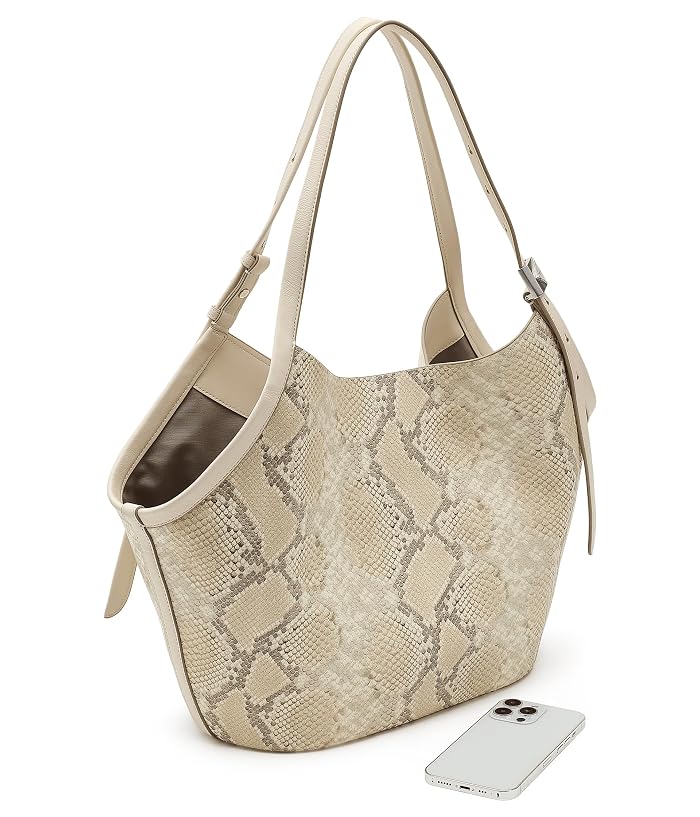 Kate Spade New York Deco Snake Embossed Leather Tulip Tote - Image 3
