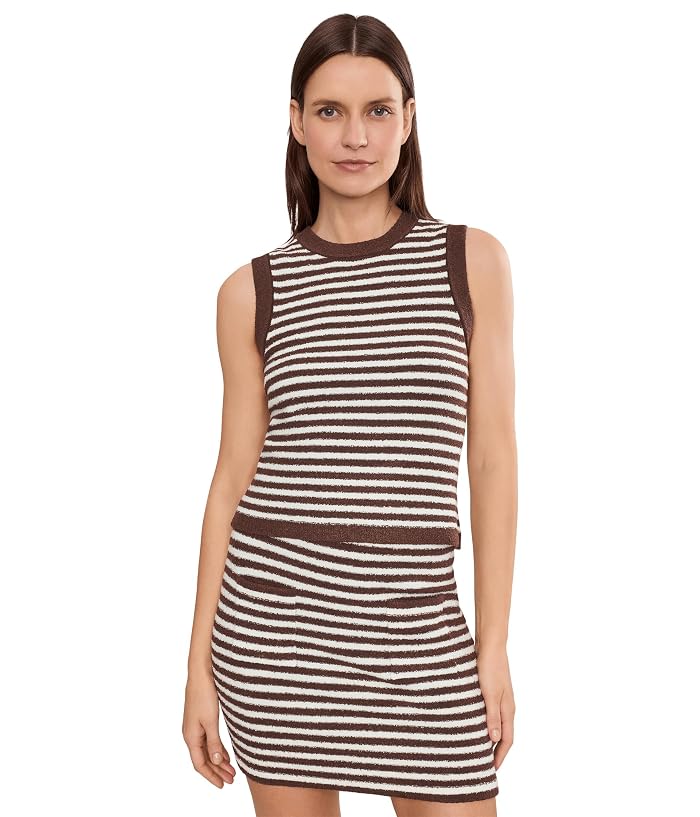 525 america Alessia Teddy Stripe Crew Neck Tank