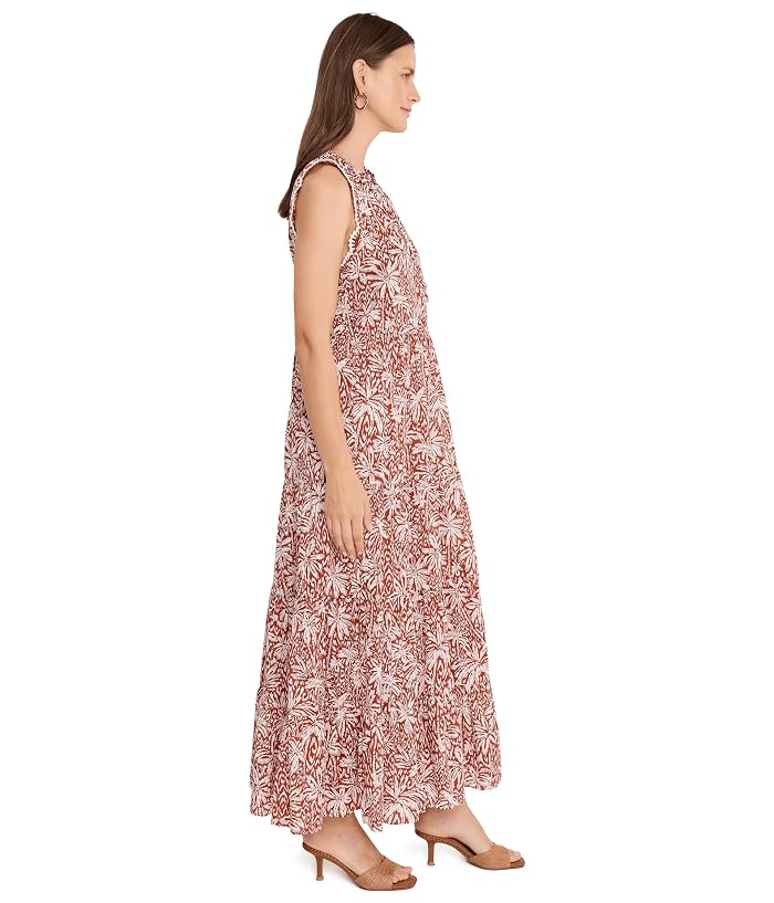 Vince Camuto Sleeveless Tiered Maxi with Combo Crochet Lace Trim - Image 3