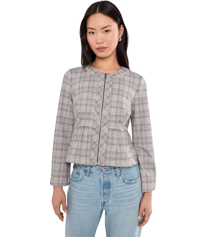 Liverpool Los Angeles Petite Zip Front Peplum Jacket
