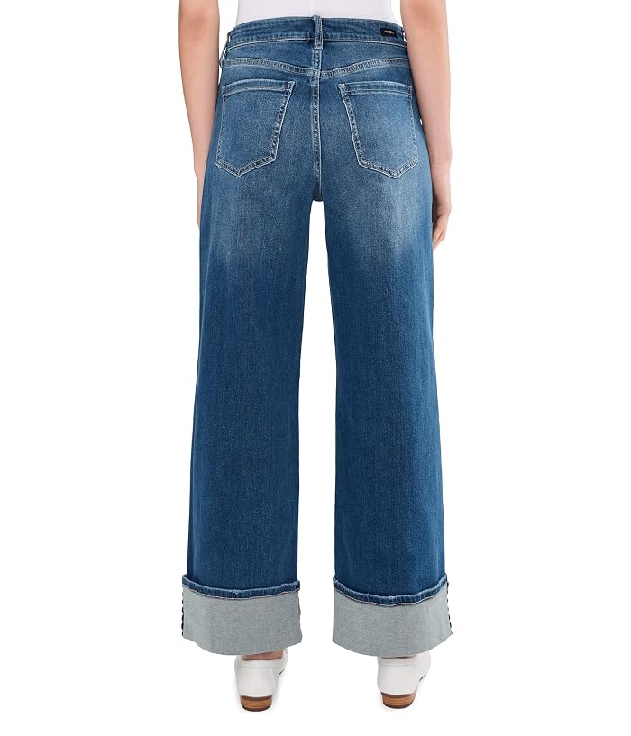 Liverpool Los Angeles Morgan Mid-Rise Cuffed Crop Wide Leg Jeans With Trim 30" Inseam - Image 4