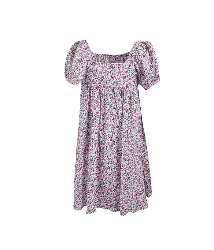 Janie and Jack Floral Smocked Dress (Toddler/Little Kid/Big Kid) - Image 4