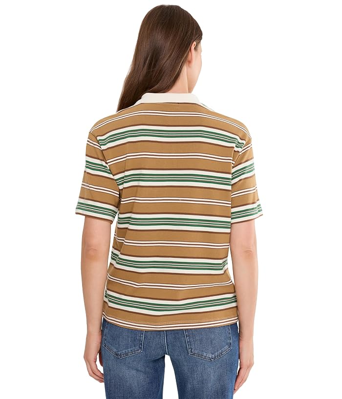 KUT from the Kloth Livvy Stripe Knit Polo Short - Image 4