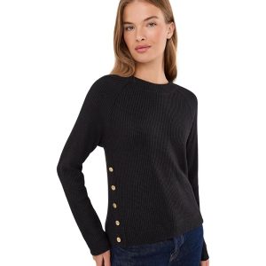 NIC+ZOE Petite Side Button Waffle Top