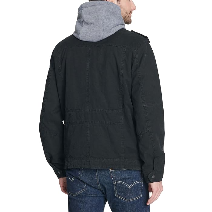 Levi's® Two-Pocket Hoodie with Zip Out Jersey Bib/Hood and Sherpa Lining - Image 2