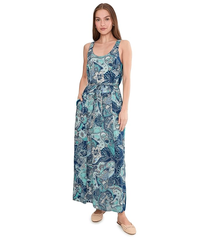 Liverpool Los Angeles Sleeveless Woven Maxi Dress with Self Belt - Image 2