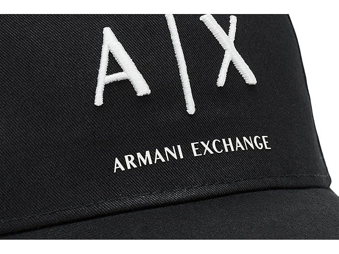 Armani Exchange Cotton Twill Logo Baseball Hat - Image 3