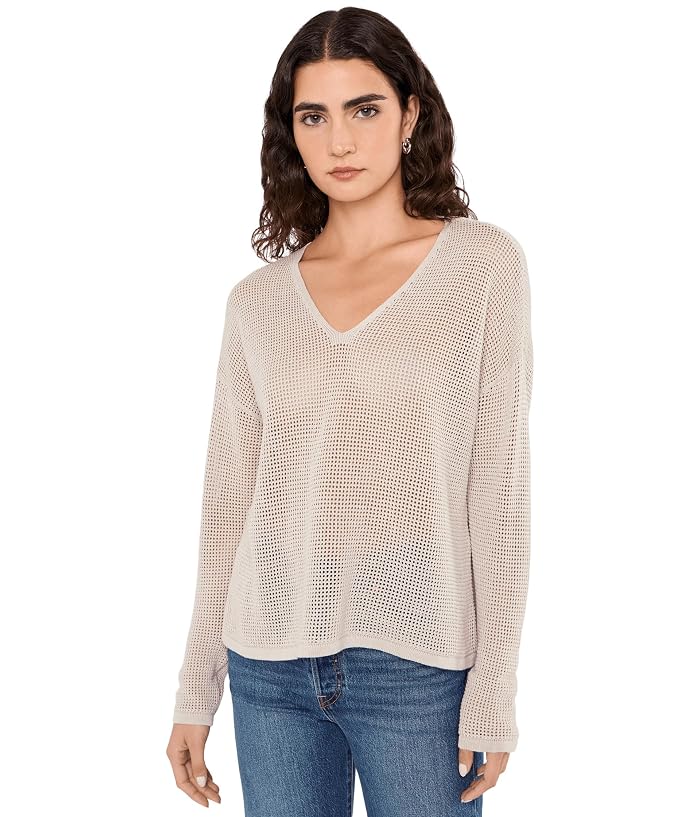 Eileen Fisher Organic Linen Cotton V-Neck Sweater