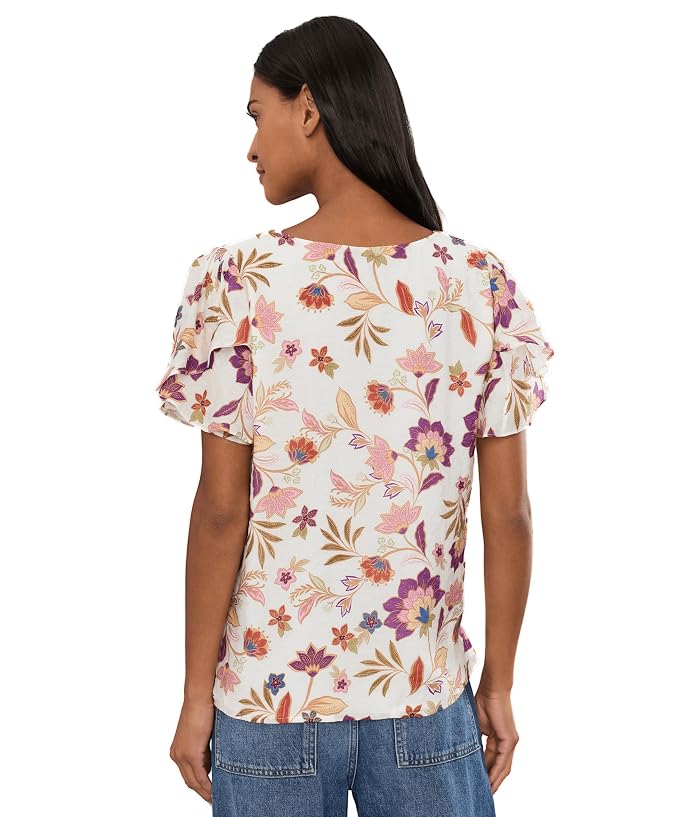Vince Camuto Crew Neck With Ruffle Seam - Image 4
