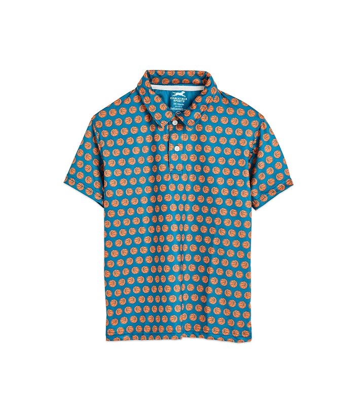 ChalkTalk SPORTS Basketball Short Sleeve Polo Shirt (Little Kid/Big Kid)
