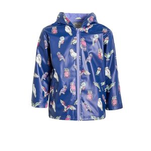 Hatley Kids Colourful Owls Rain Coat (Toddler/Little Kid/Big Kid)