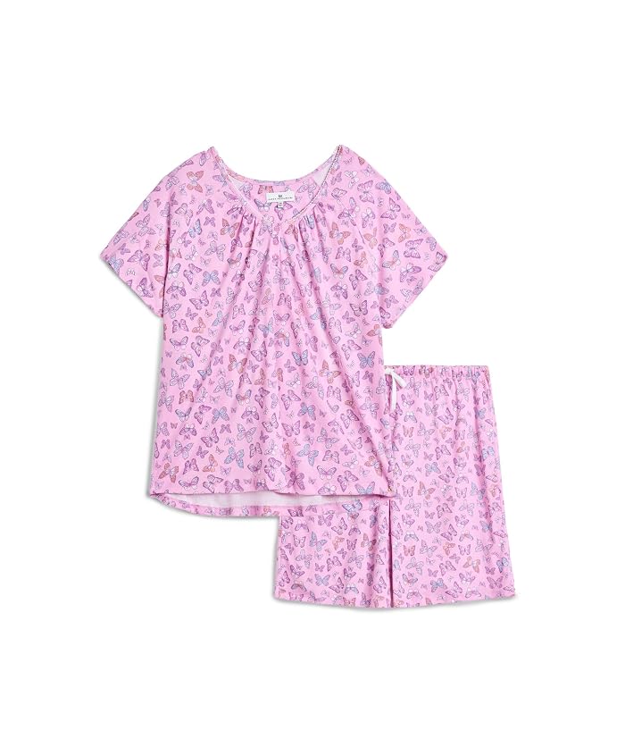 Karen Neuburger Plus Size Short Sleeve Henley Bermuda Short Pajama Set
