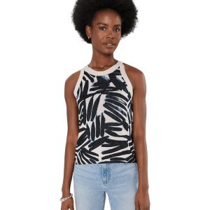 NIC+ZOE Painted Palms Sweater Tank