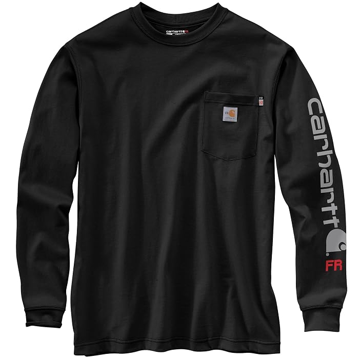 Carhartt Flame Resistant Force Original Fit Midweight Long Sleeve Signature Sleeve Logo T-Shirt