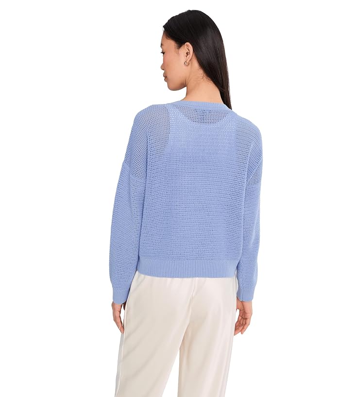 Eileen Fisher Petite Peruvian Cotton Blend Crew Neck Sweater - Image 4