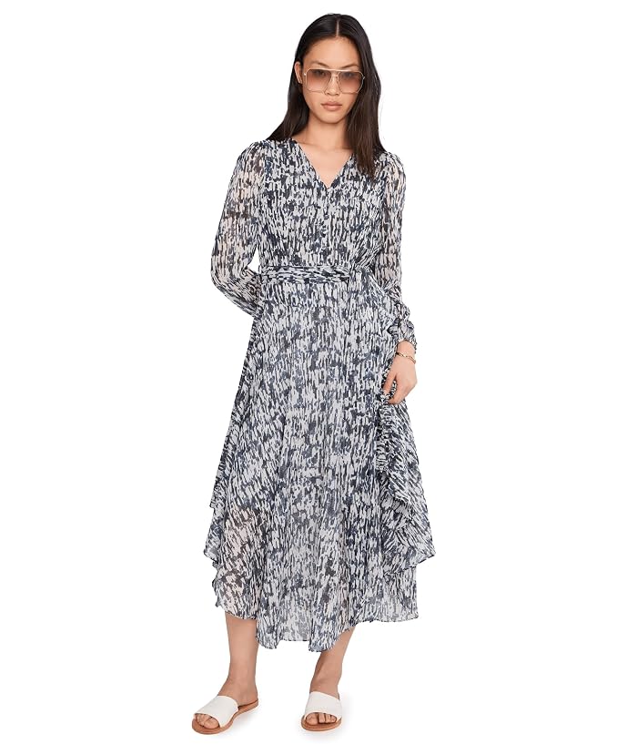 Vince Camuto V-Neck Tie Waist Maxi Dress - Image 2