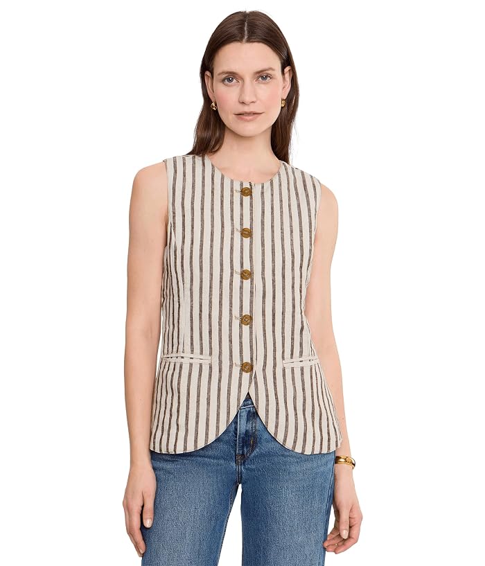 Faherty Sun Strider Linen Vest