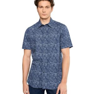 Armani Exchange Flower Pattern Button-Up