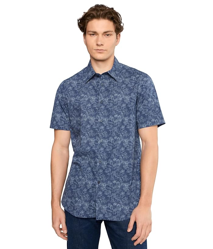 Armani Exchange Flower Pattern Button-Up
