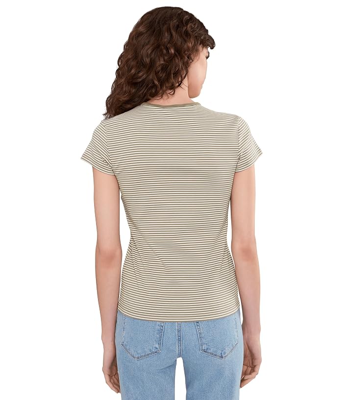 Lauren Ralph Lauren Striped Rib-Knit Stretch Cotton Tee - Image 4