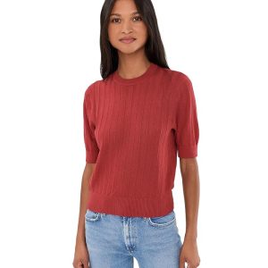Madewell Pointelle-Stitch Crewneck Sweater Tee