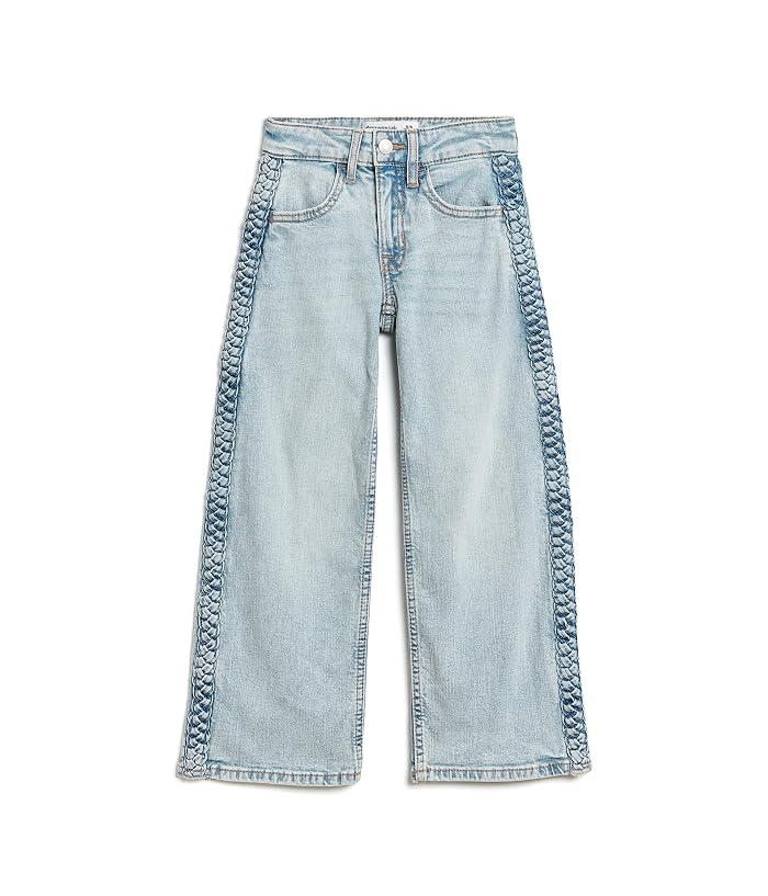 abercrombie kids Braided High-Rise Wide Leg Jeans (Big Kid) - Image 4