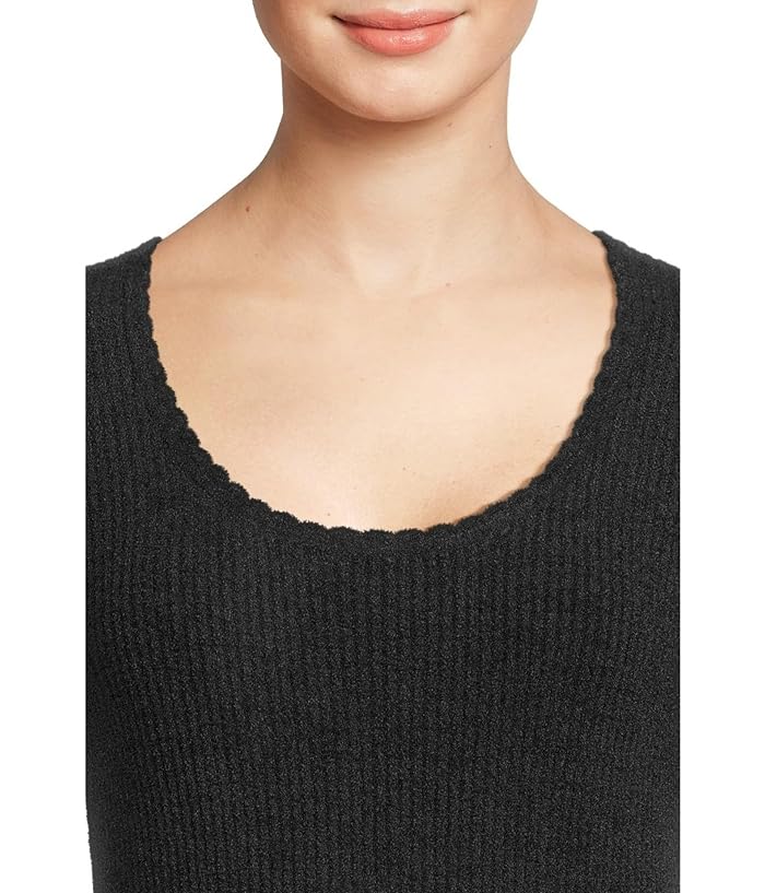 Barefoot Dreams Cozychic Ultra Lite® Ribbed Scallop Scoop Neck Top - Image 4