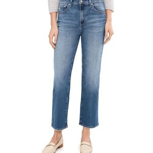 AG Jeans Brinley Mid-Rise Straight Crop