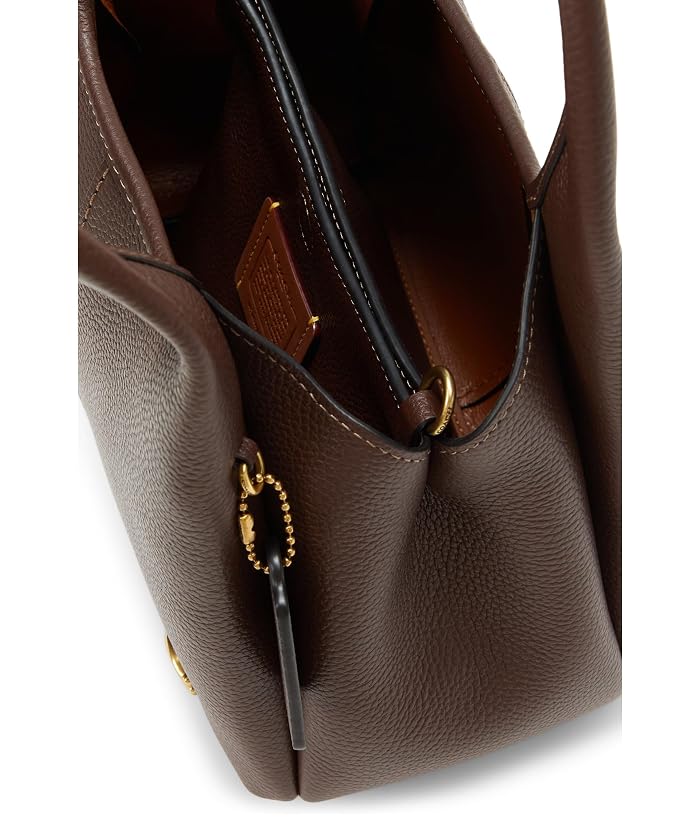 COACH Polished Pebble Leather Lana Shoulder Bag 23 - Image 3