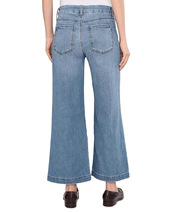 KUT from the Kloth Meg High Rise Fab Ab Wide Leg Raw Hem - Image 4