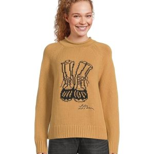 L.L.Bean Signature Original Cotton Rollneck Novelty Sweater
