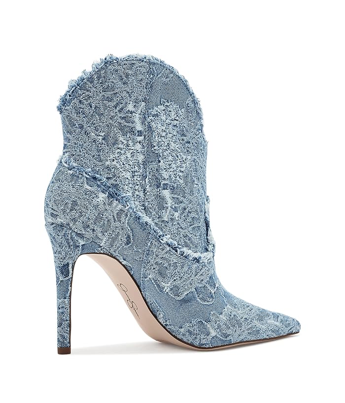 Jessica Simpson Plitee 3D Floral Denim Bootie - Image 2