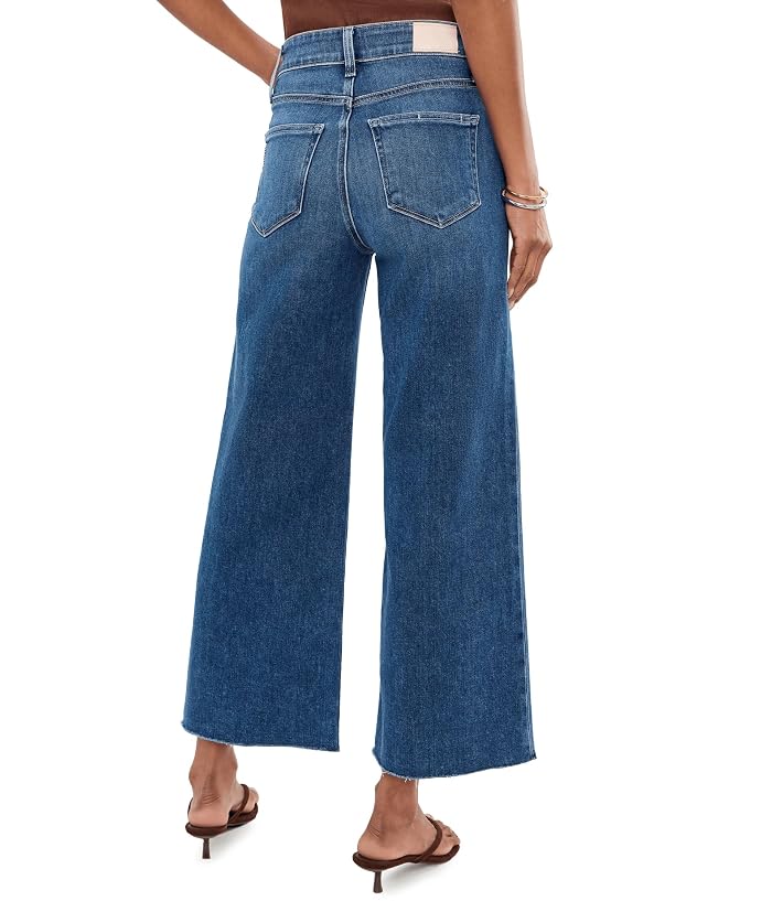 Paige Anessa W/ Twisted Outseam Panel Raw Hem In Hollyhock - Image 4