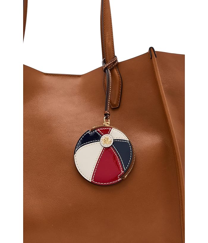 Lauren Ralph Lauren Leather Small Beach Ball Pouch - Image 3