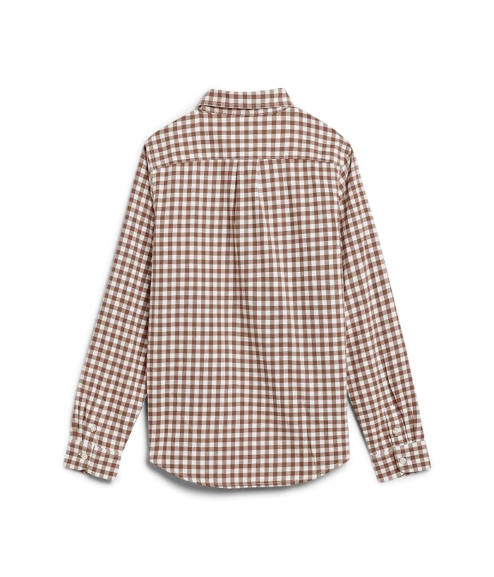 Janie and Jack Gingham Brushed Twill Button-Down Shirt (Toddler/Little Kid/Big Kid) - Image 2