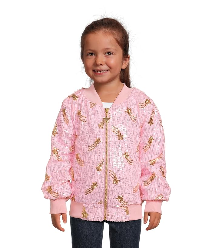 Lola and The Boys Galaxy Star Sequin Bomber (Toddler/Little Kid/Big Kid)