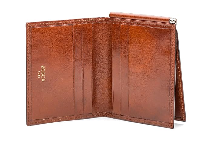 Bosca Old Leather Collection - Money Clip w/ Pocket - Image 2