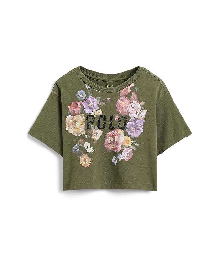 Polo Ralph Lauren Kids Floral Cotton Jersey Boxy Tee (Toddler/Little Kid)